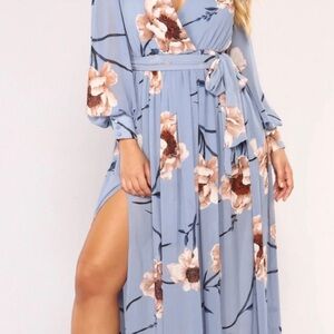 Beautiful light blue floral dress